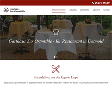 Tablet Screenshot of ortmuehle.de